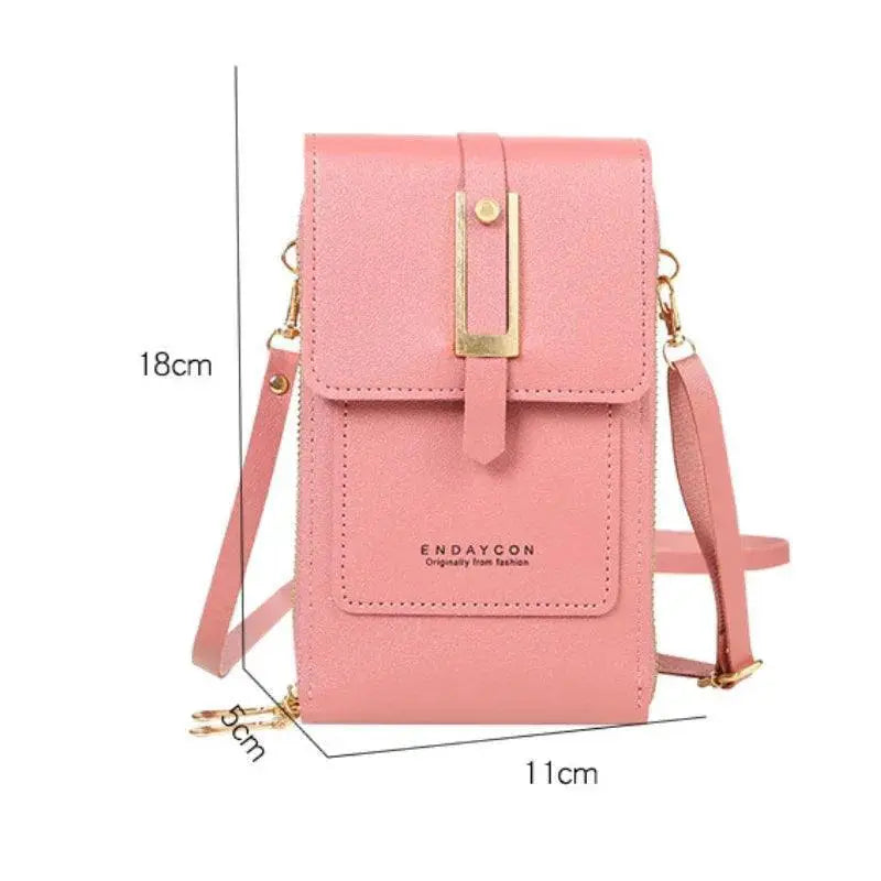 Soft Leather Crossbody Phone Purse Stylish Wallet For Women