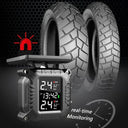 Solar Motorcycle TPMS With Temp Alarm
