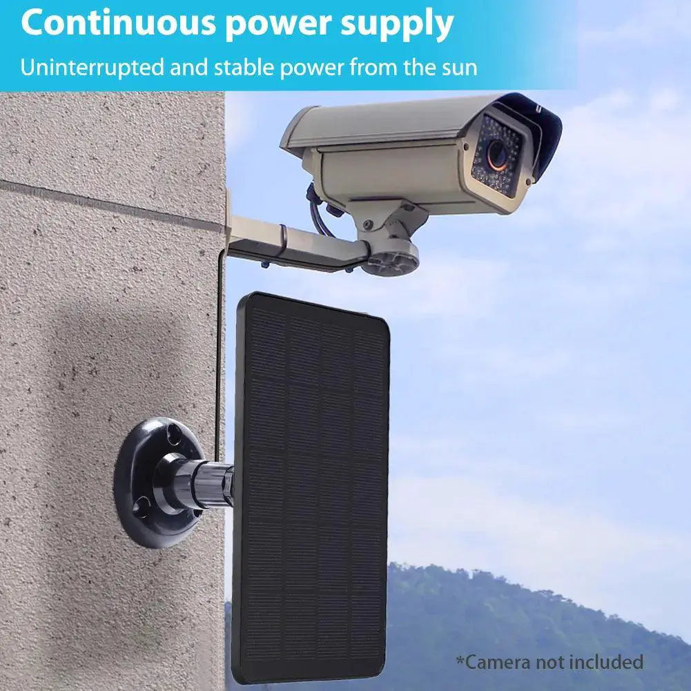 Solar Panel Charger For Security Cameras And Lights