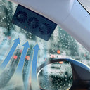 Solar Powered Car Window Vent Fan With 3 Outlets USB Powered Quick Cooling