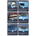 Solar Powered Car Window Vent Fan With 3 Outlets USB Powered Quick Cooling