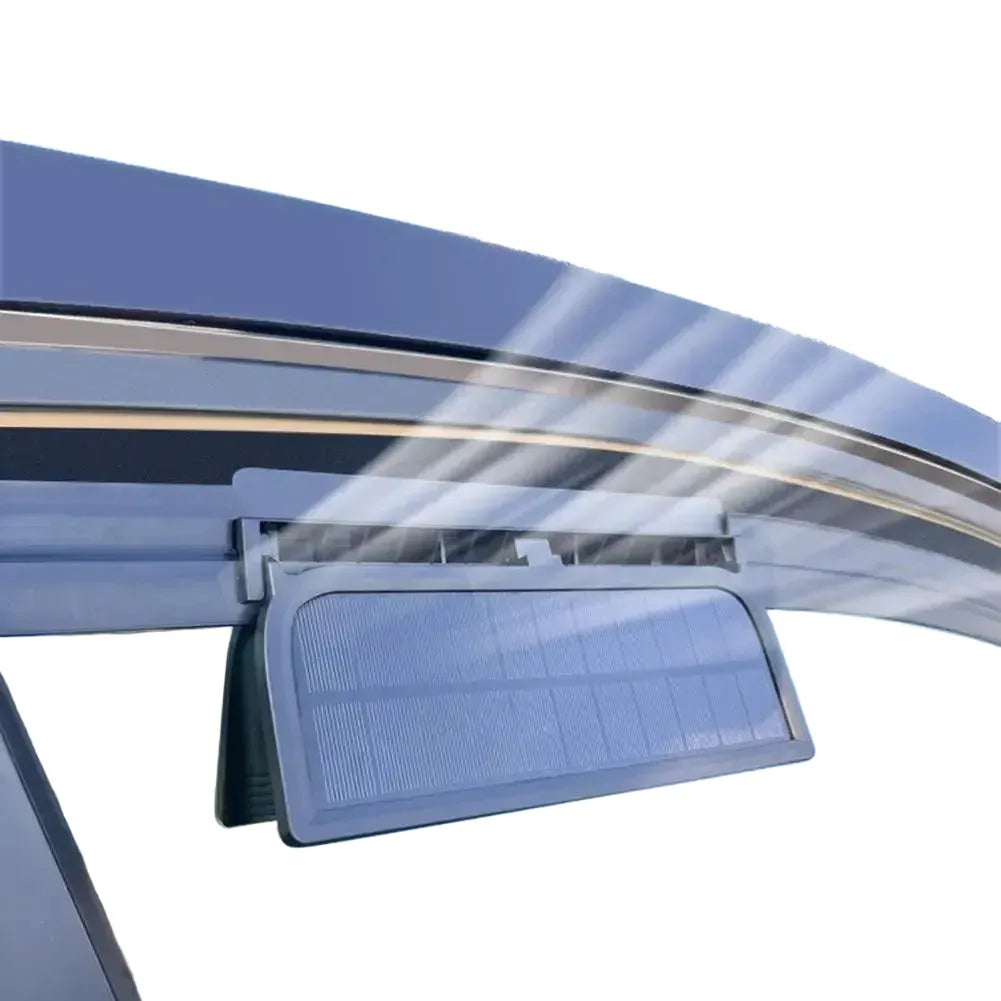 Solar Powered Car Window Vent Fan With Outlets USB Powered — product view 1