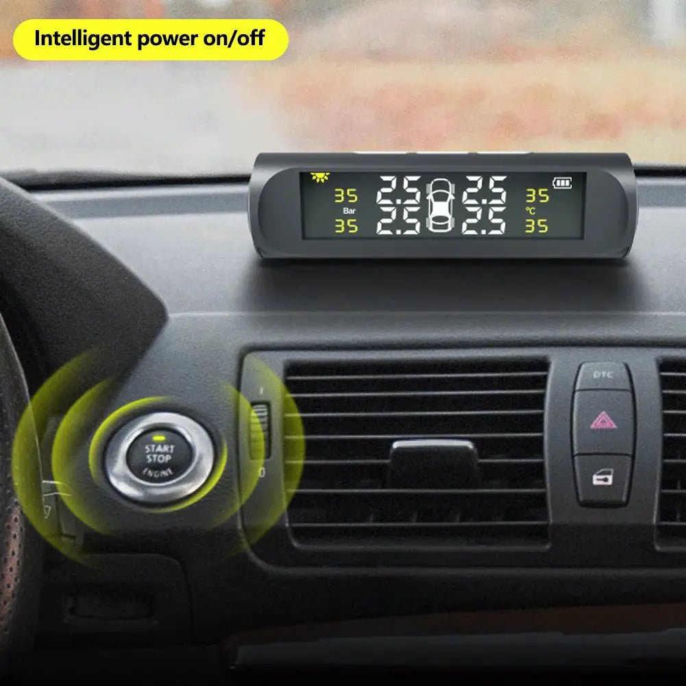 Solar Powered TPMS For Cars With Alerts