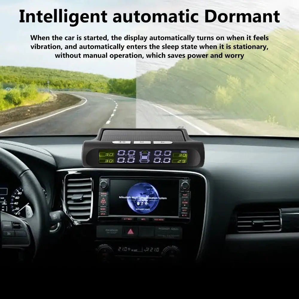 Solar Tire TPMS Monitor for Car Safety
