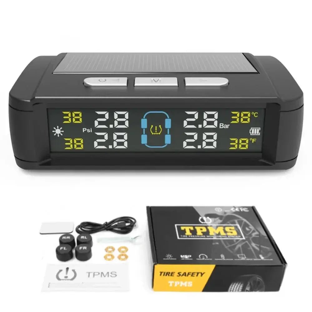 Solar TPMS Kit for Cars Tire Monitoring