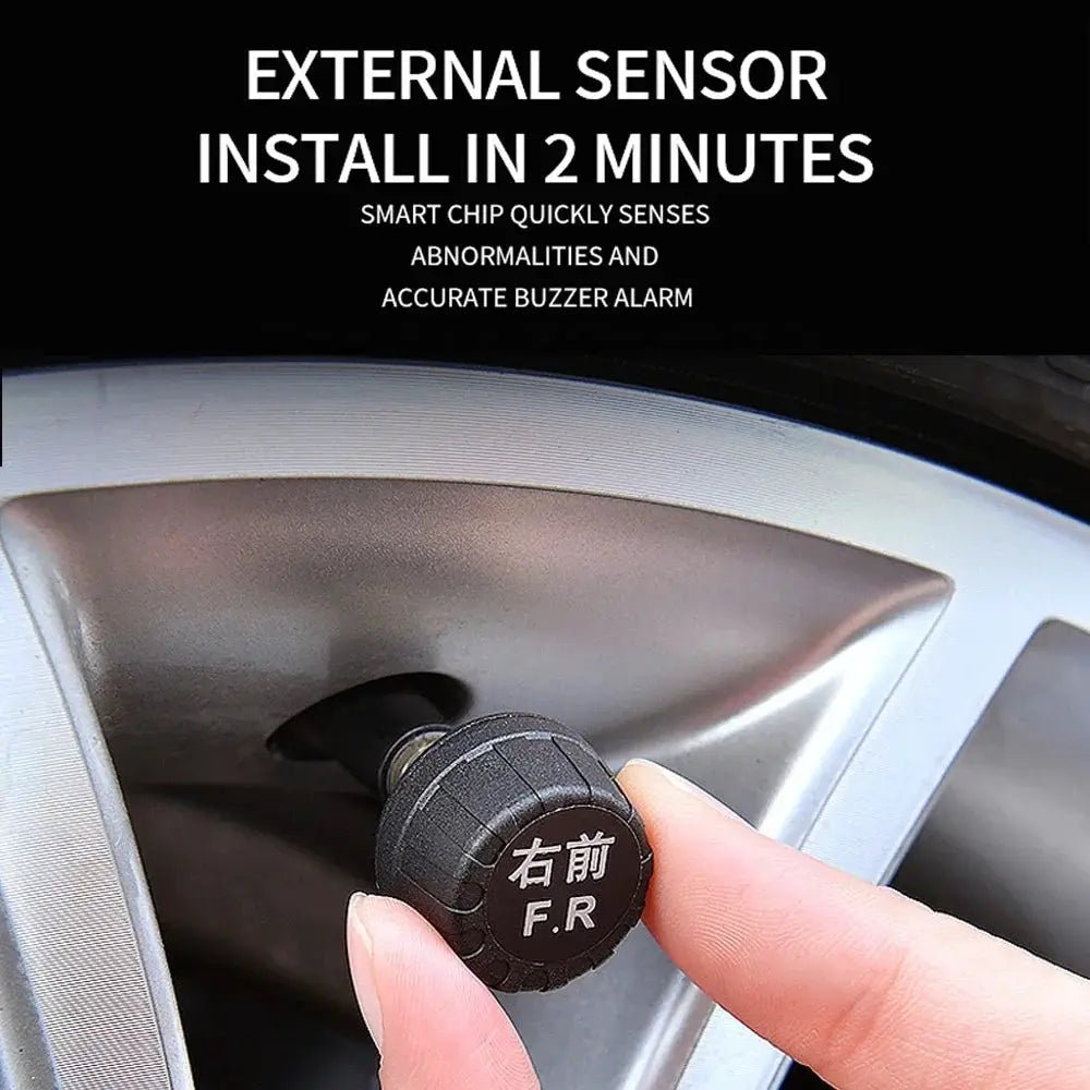 Solar TPMS Kit for Cars Tire Monitoring