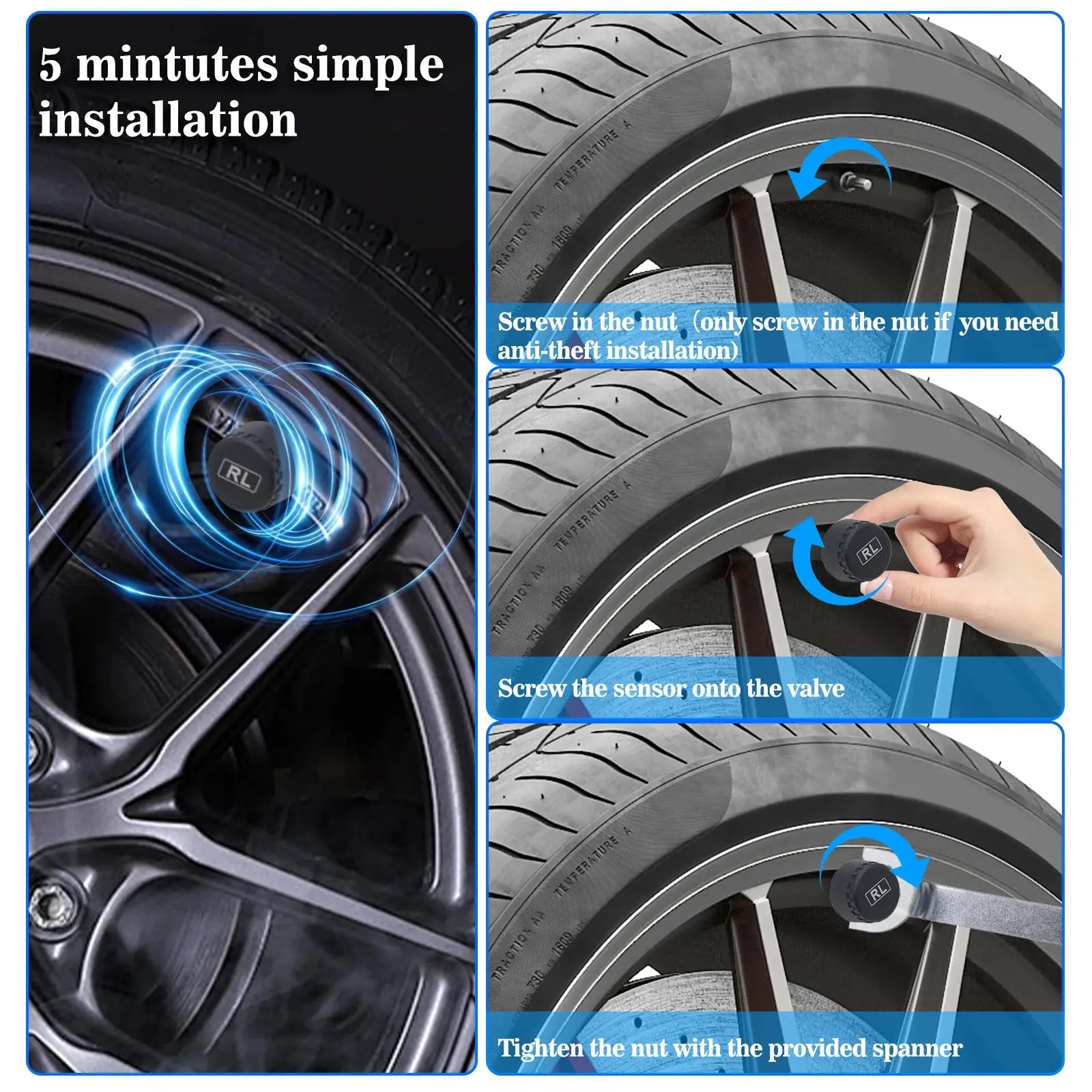 Solar TPMS System for Real-Time Driver Alerts