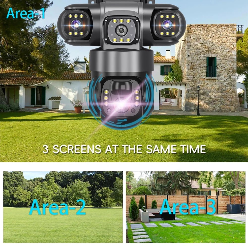 SolarGuard Solar 4G Outdoor Camera With 15MP HD Triple Lens System - All Weather