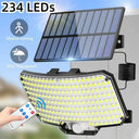 SolBright Solar Motion Sensor Light - IP65 Waterproofing 234 LEDs 3 Modes Outdoor