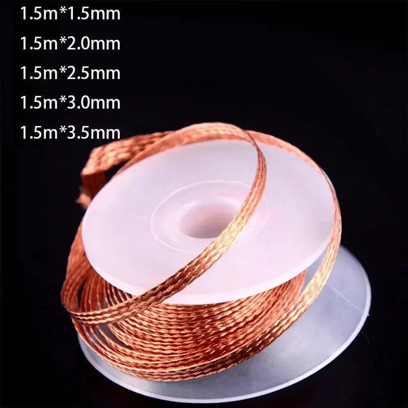 Copper Solder Wick Desoldering Braid Tape Tool Electronics