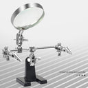 Soldering Iron Station with Magnifying Glass and LED Light