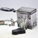 Soldering Iron Station with Magnifying Glass and LED Light