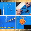 Soldering Mat for Clean Repair Workspace Gel Material Blue