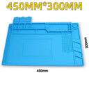 Soldering Mat for Clean Repair Workspace Gel Material Blue