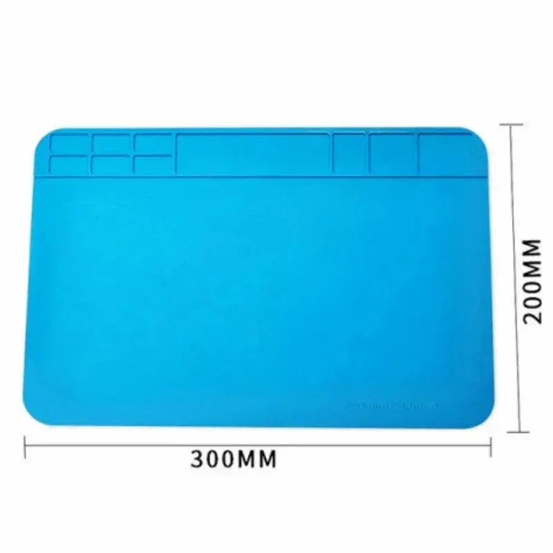 Soldering Mat for Clean Repair Workspace Gel Material Blue