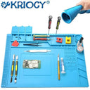 Soldering Mat for Clean Repair Workspace Gel Material Blue