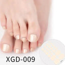 Solid Color Toe Nail Stickers for Stylish DIY Pedicures