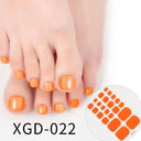 Solid Color Toe Nail Stickers for Stylish DIY Pedicures