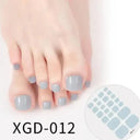 Solid Color Toe Nail Stickers for Stylish DIY Pedicures