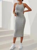 Breathable Knit Tank Dress for Summer