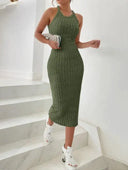 Breathable Knit Tank Dress for Summer
