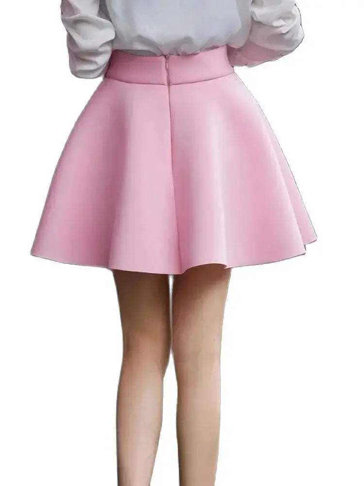 Solid Tutu Skirt Flared Mini Chic Women Stylish Versatile