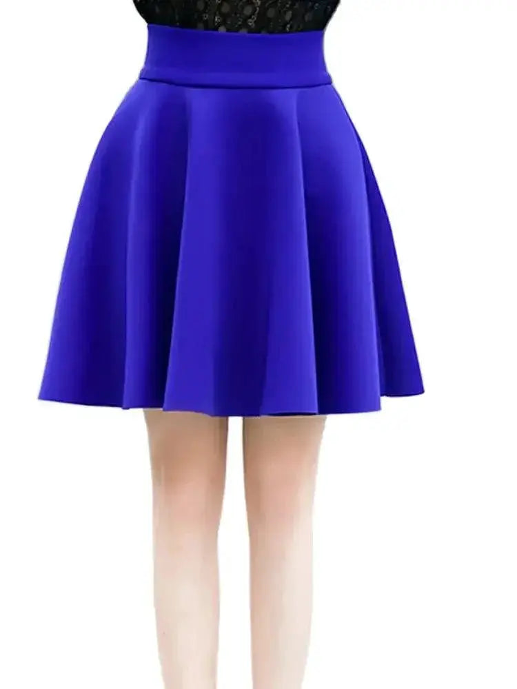 Solid Tutu Skirt Flared Mini Chic Women Stylish Versatile