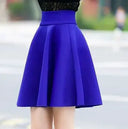 Solid Tutu Skirt Flared Mini Chic Women Stylish Versatile