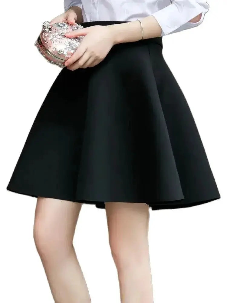 Solid Tutu Skirt Flared Mini Chic Women Stylish Versatile