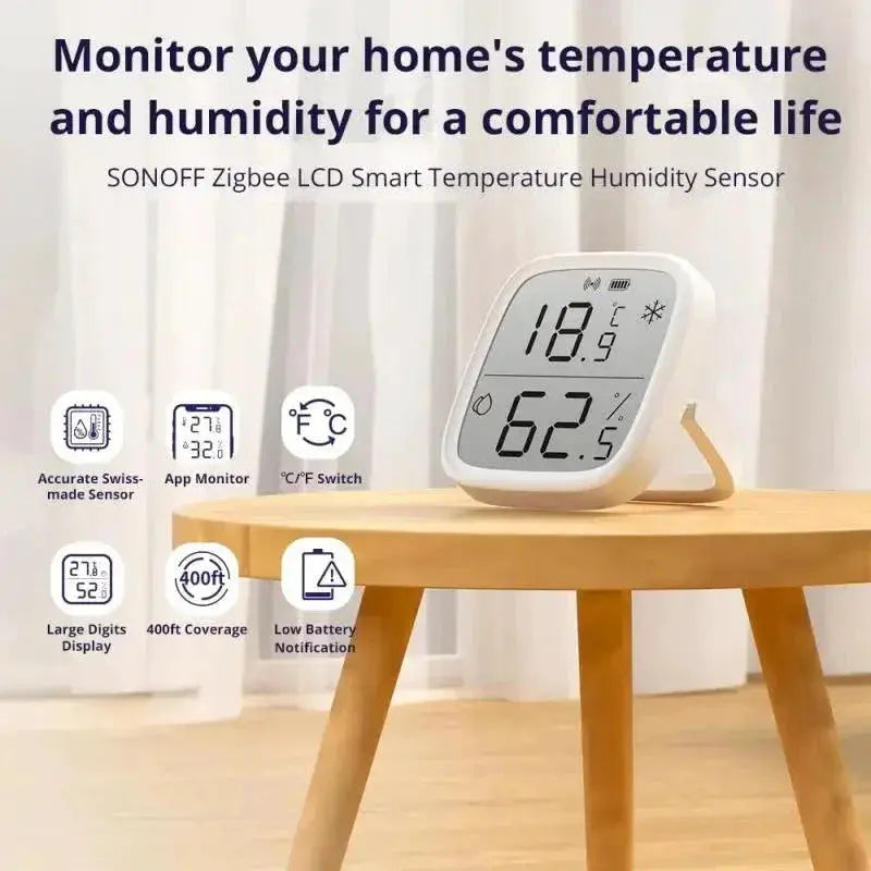 Sonoff Zigbee Temperature Humidity Sensor Real Time