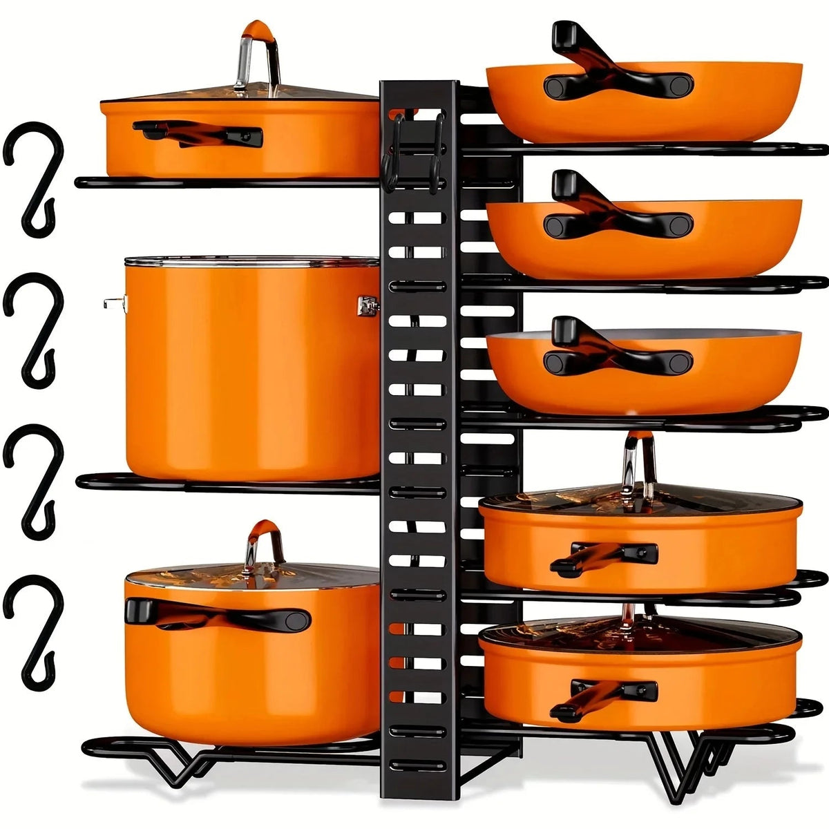Space-Saving Pot Rack for Dorm Kitchens — product view 9