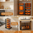 Space-Saving Pot Rack for Dorm Kitchens