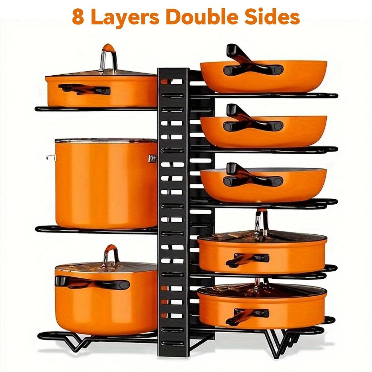 Space-Saving Pot Rack for Dorm Kitchens — product view 10