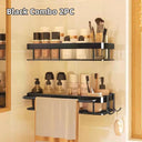 SpaceMax Metal Bathroom Shelves Stylish Durable Easy Assembly