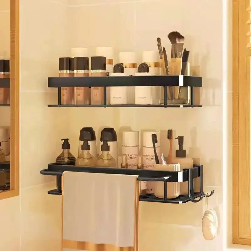SpaceMax Metal Bathroom Shelves Durable Easy Assembly