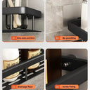 SpaceMax Metal Shelves for Bath Use