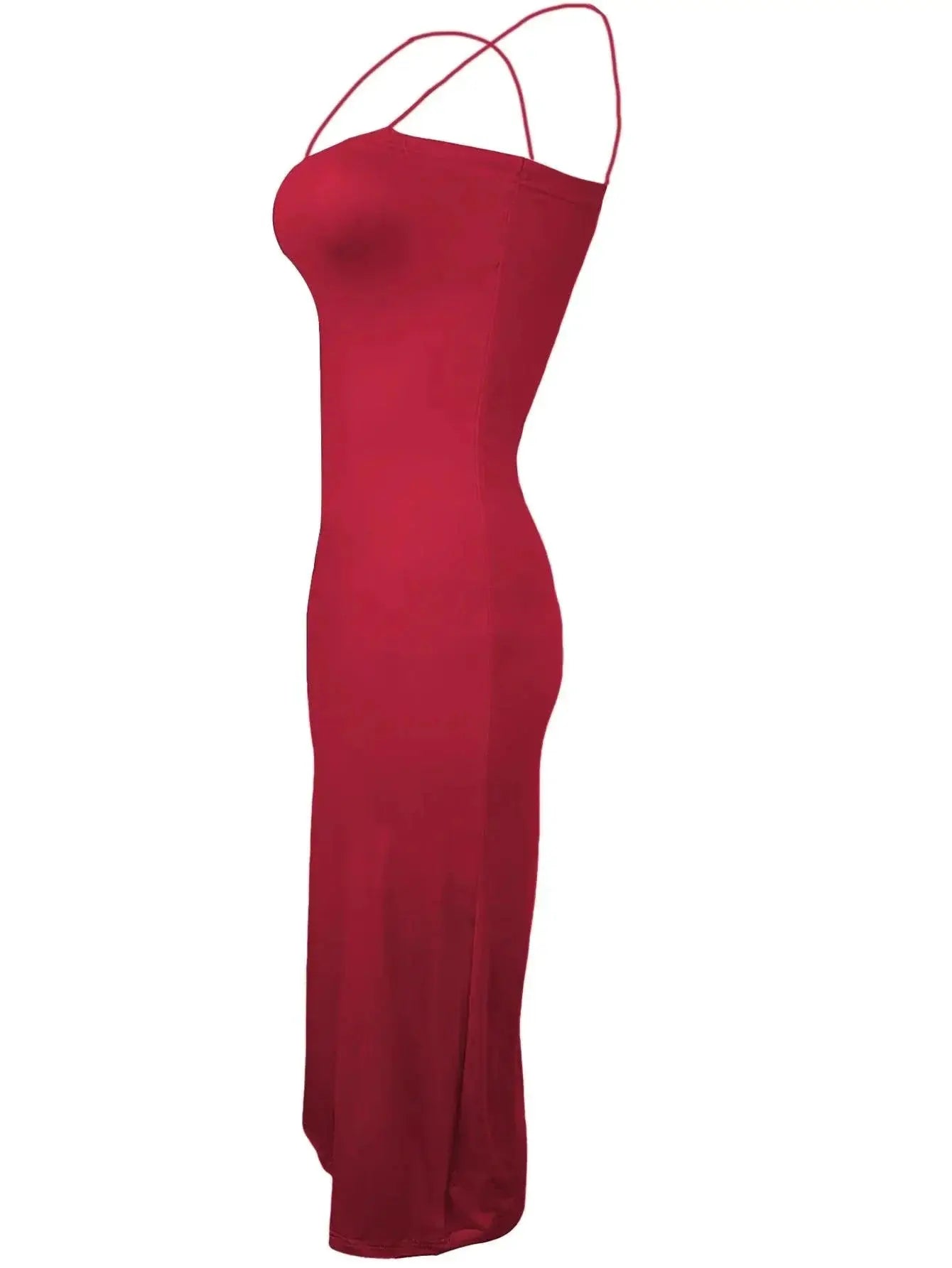 Spaghetti Strap Midi Dress Summer Chic Essential Style