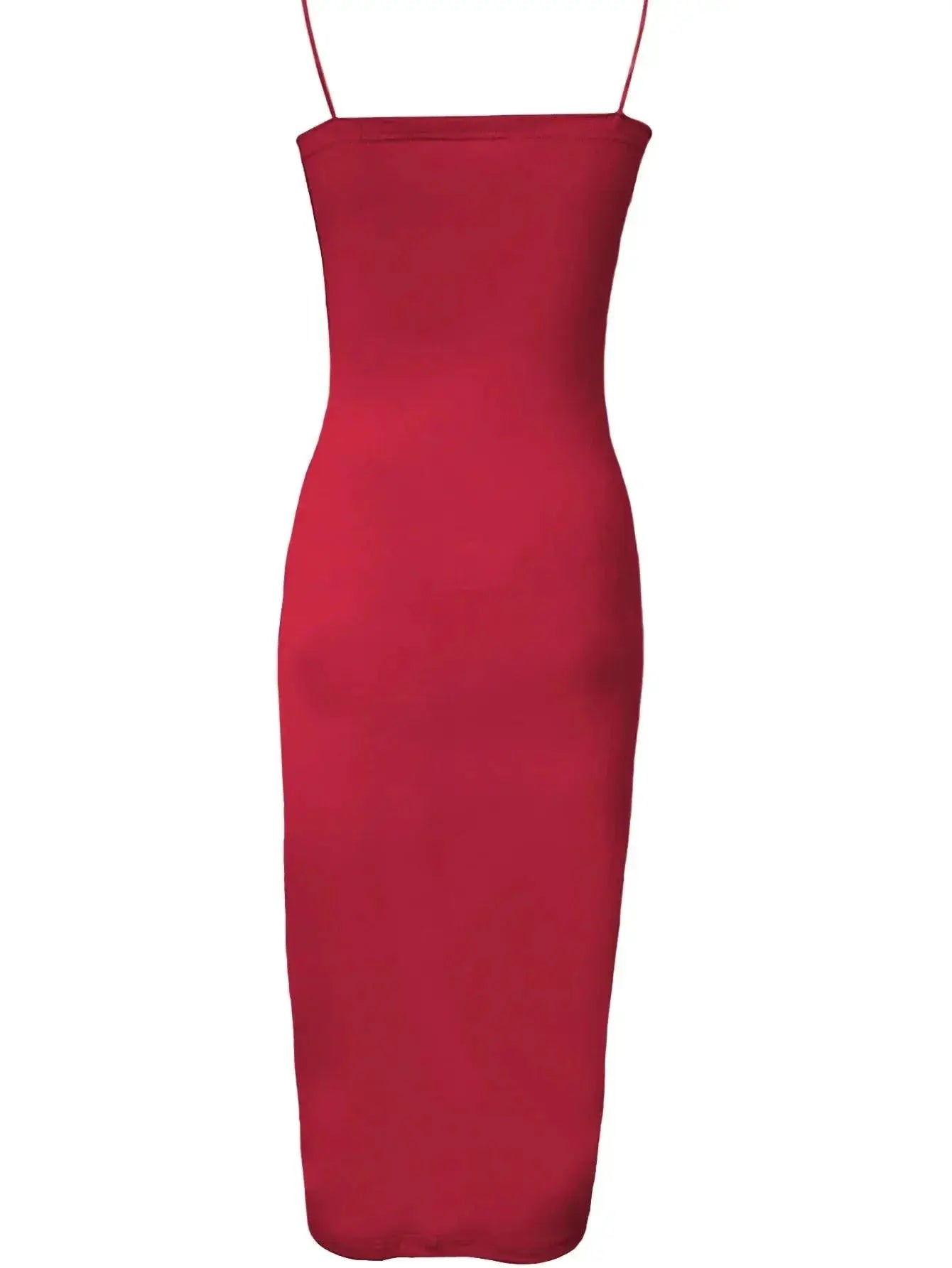 Spaghetti Strap Midi Dress Summer Chic Essential Style