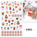 Sparkling 3D Christmas Nail Art Stickers for Holiday Glamour