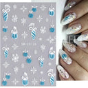 Shiny 3D Nail Art Stickers For Xmas
