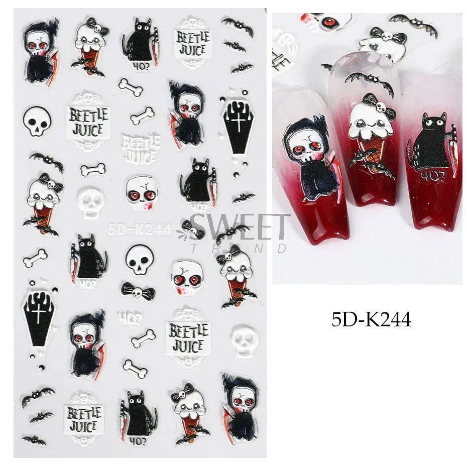 Nail Art Stickers for Beginners Sparkle — 5D-K192