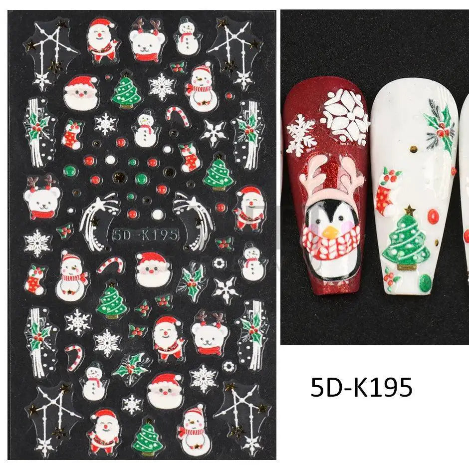 Nail Art Stickers for Beginners Sparkle — 5D-K189