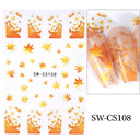 Sparkling 5D Christmas Nail Art Stickers for Winter Nails