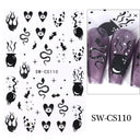 Sparkling 5D Christmas Nail Art Stickers for Winter Nails