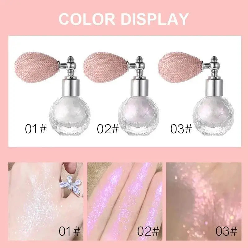 Sparkling Glitter Highlighter Spray For Radiant Makeup Glow