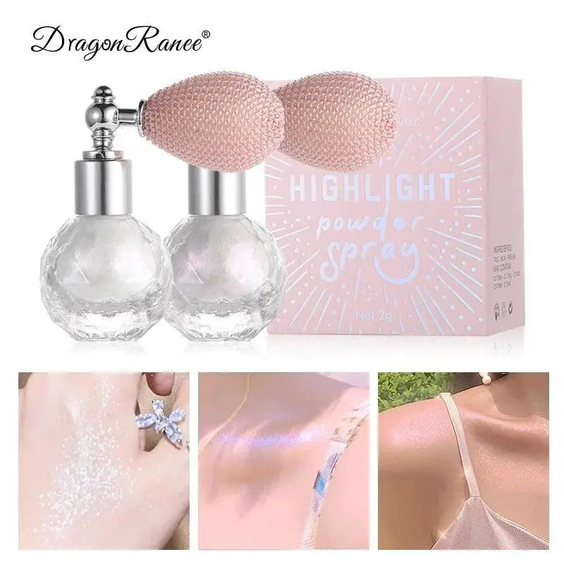 Sparkling Glitter Highlighter Spray For Radiant Makeup Glow