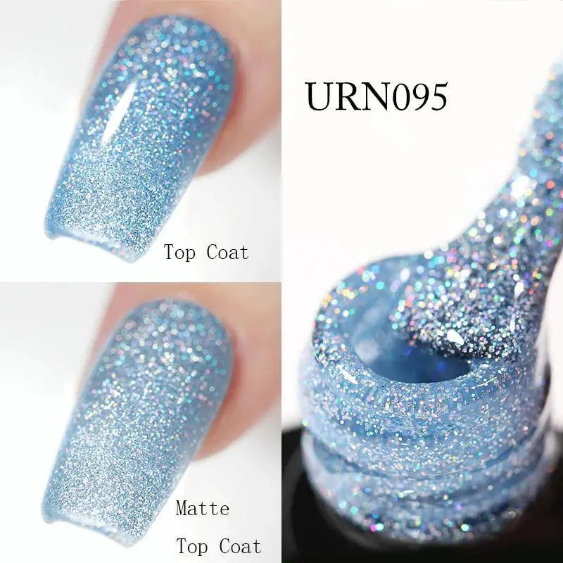 Sparkling Sequins Gel Nail Polish Glamorous UV LED Varnish