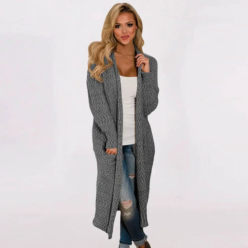 Special Offer European Mid Length Cardigan Sweater Women