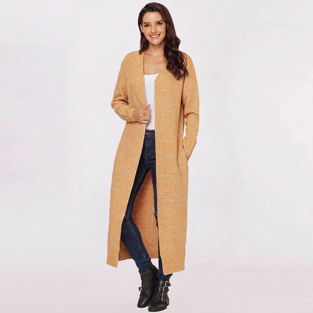 Special Offer European Mid Length Cardigan Sweater Women