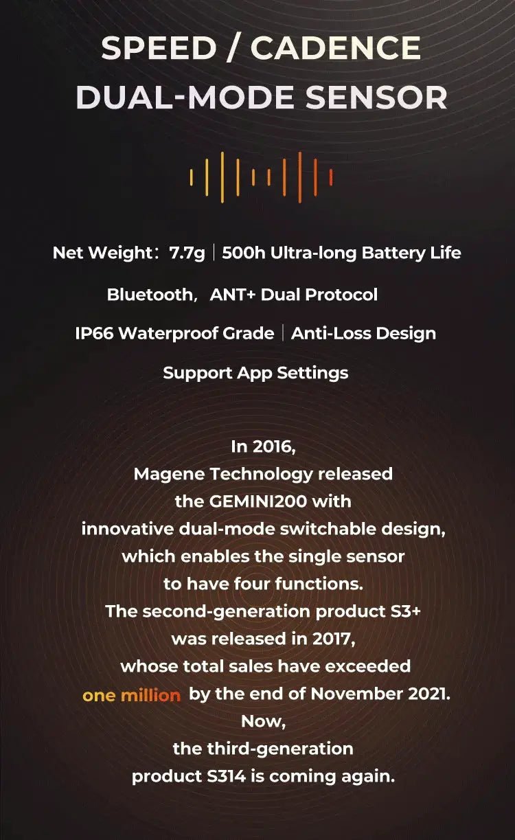 Speed and Cadence Sensor for Road Bikes — product view 8